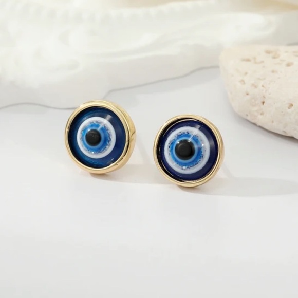 Evil Eye studs - Picture 3 of 4